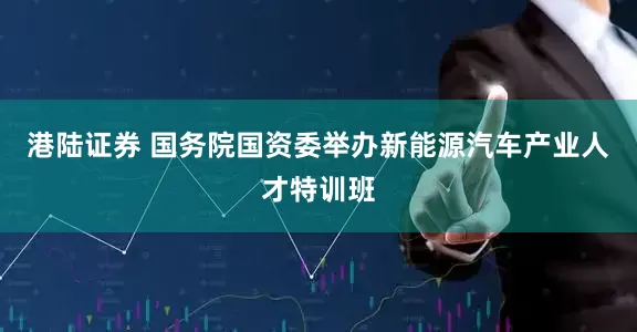 港陆证券 国务院国资委举办新能源汽车产业人才特训班