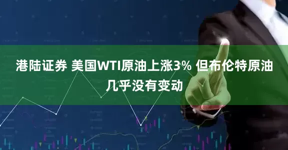 港陆证券 美国WTI原油上涨3% 但布伦特原油几乎没有变动